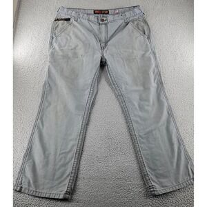 Ariat FR M4 Jeans 40 Gray Low Rise Bootcut Flame Resistant Work Pants Utility